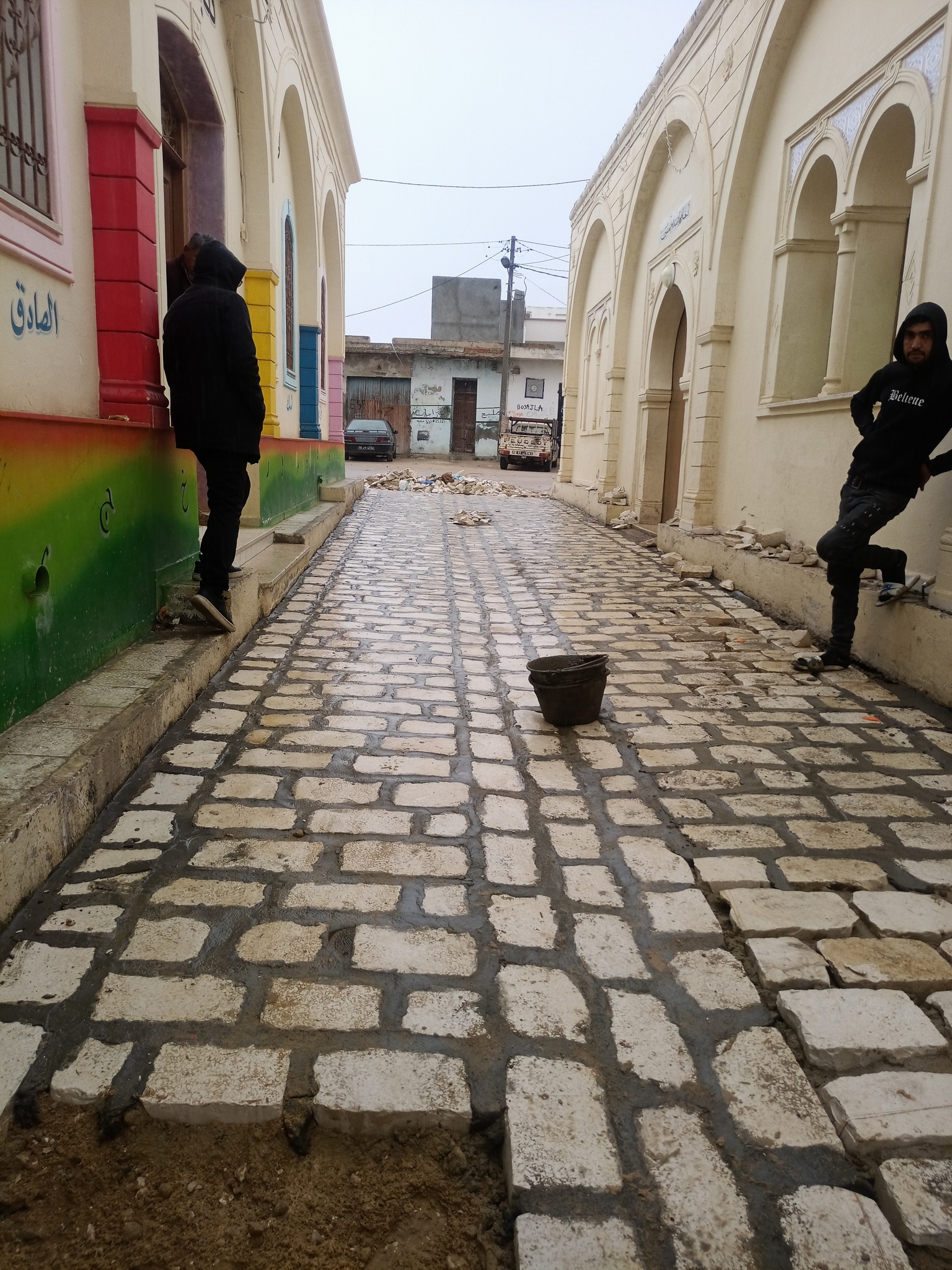 تبليط المدينة العتيقة
