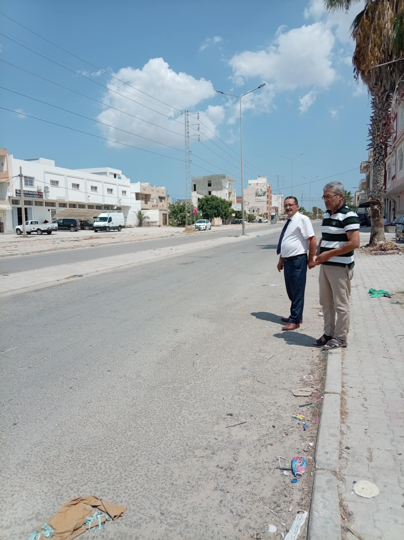 أشغال صيانة شارع الكرامة 